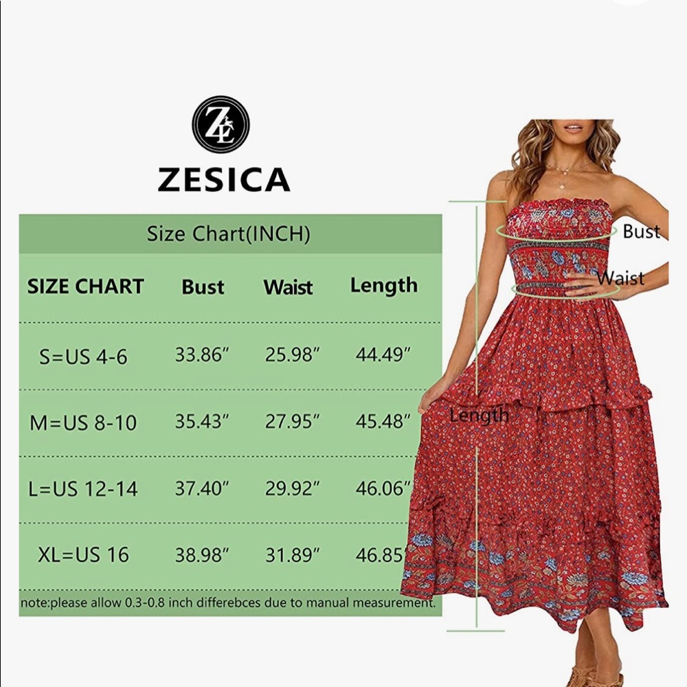 Zesica Maxi Dress-brand new w/tags! Size small:) - Picture 4 of 4